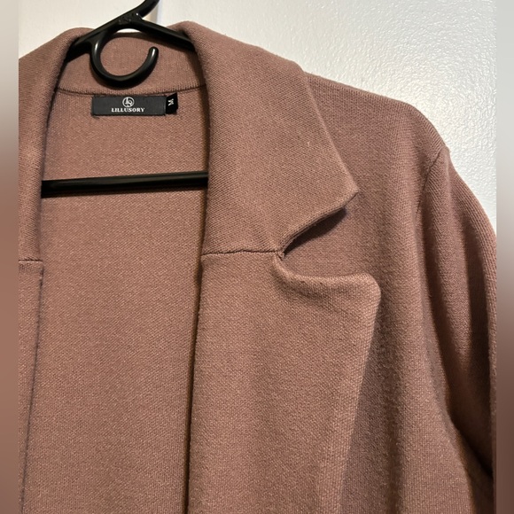 LILLUSORY Duster Cardigan with front pockets, EUC - Picture 5 of 7